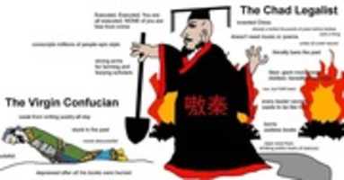 Free download The Virgin Confucian vs The Chad Legalist [ Meme ] free photo or picture to be edited with GIMP online image editor